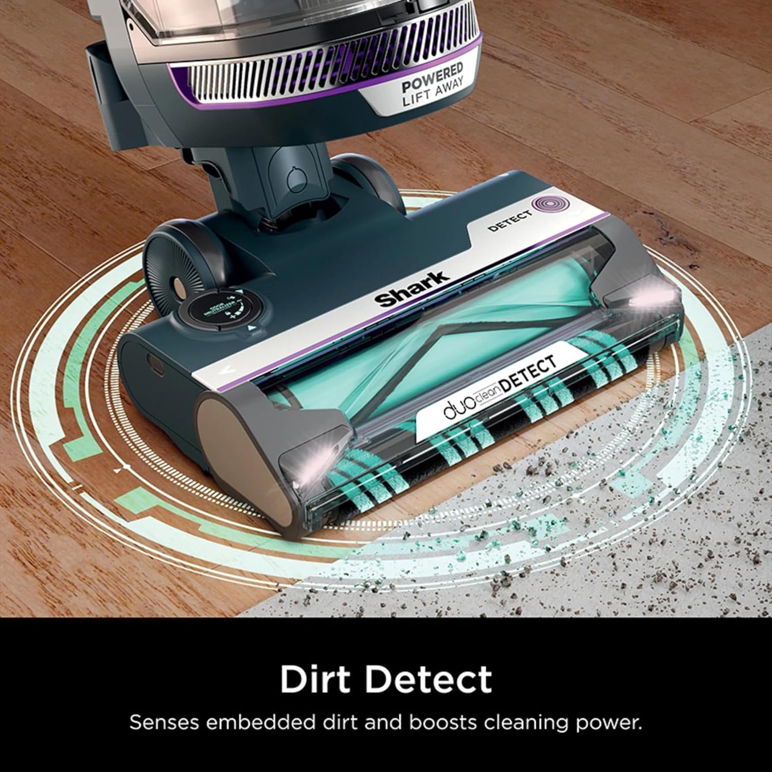 SHARK AZ4000 POWERDETECT Upright Vacuum Cleaner with DuoClean Technology, Odor Neutralizer Technology, Powered Lift-Away, Self Cleaning Brushroll, Anti-Allergen Complete Seal, XL Dustcup (Renewed)