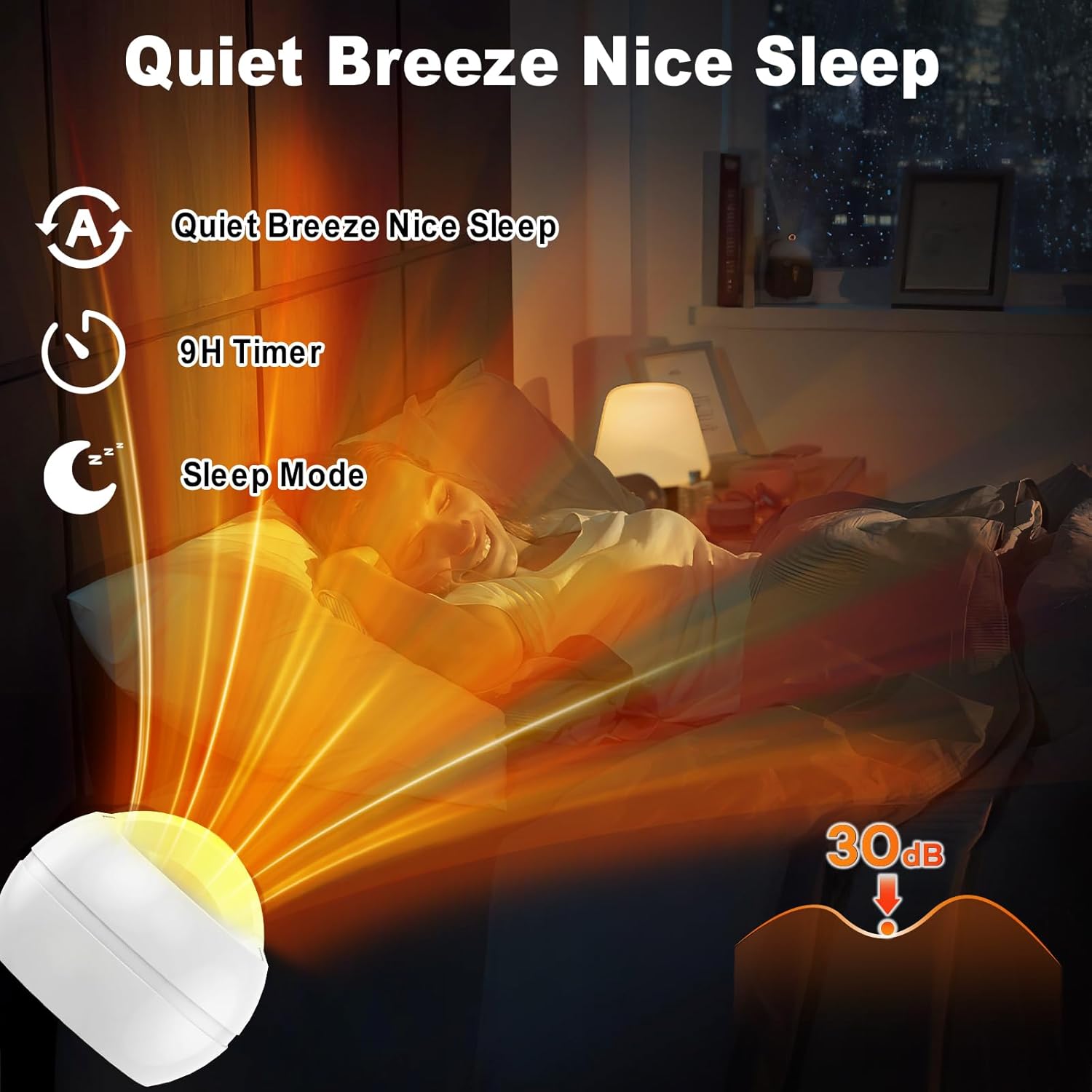 Bladeless Tower Fan, 1400W Space Heater & 40W Cooler Fan Combo with Remote, 80°Oscillation, 8 Speeds and 3 Heating Modes, 9H Timer, LED Display, Fast Safety Heat and Quiet for Bedroom, Kitchen, Office