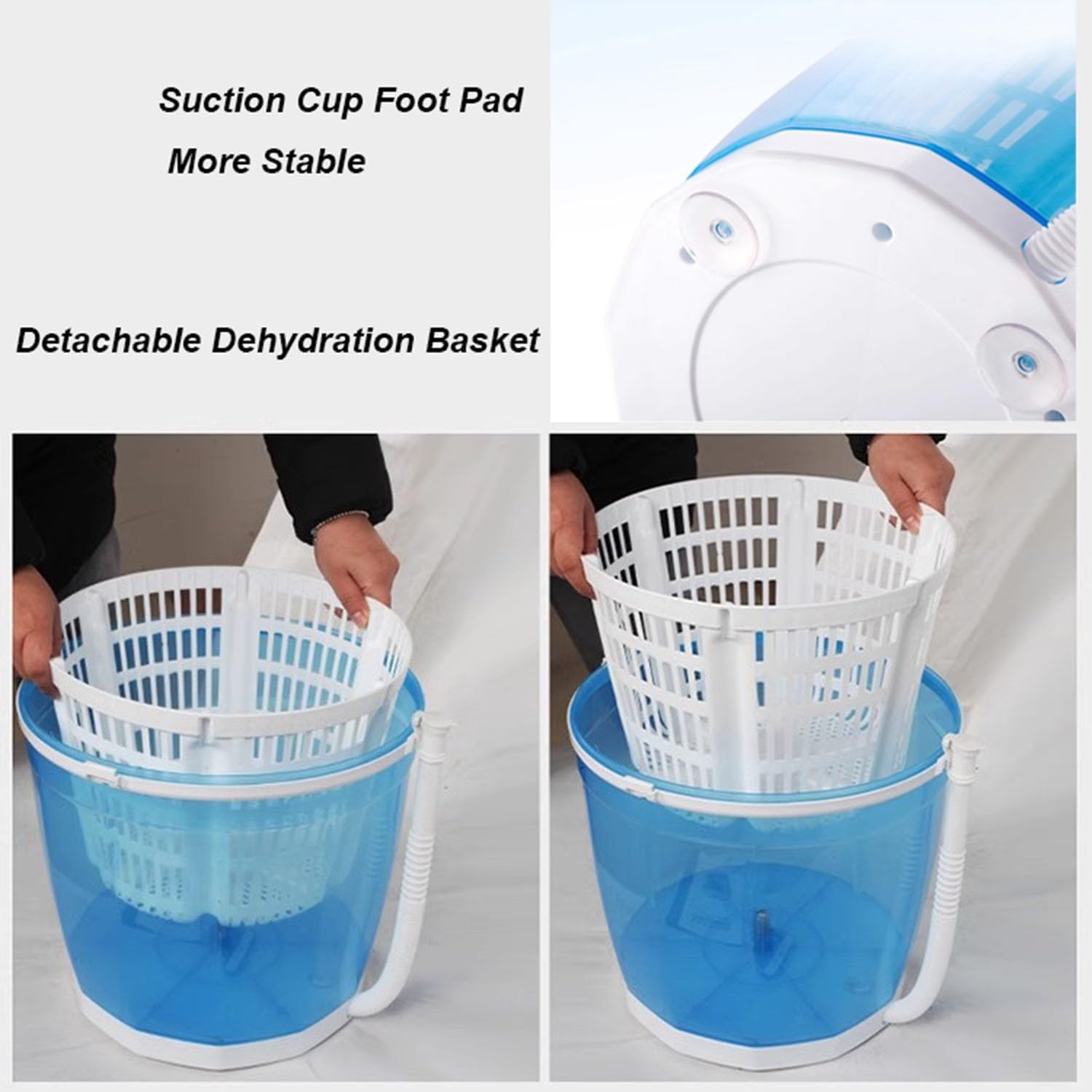 Portable Camping Washing Machine, Small Laundry Washer for Space-Saving Convenience, Washing Machines Perfect for On-The-Go Use Underwear, Socks, Baby Clothes