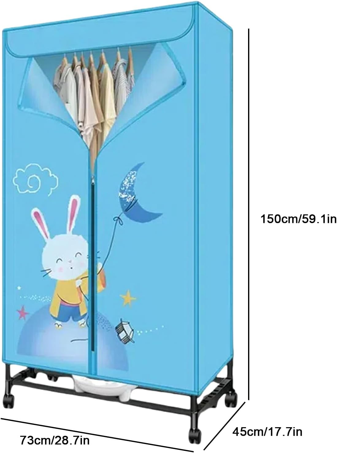 Foldable Clothes Dryer,Portable Clothes Dryer,1500W Household Small Energy Saving Quick Drying Clothes Drying Cabinet,Air Dryer Drying Clothes Foldable,Suitable for Laundry Room and Apartment(Beige)