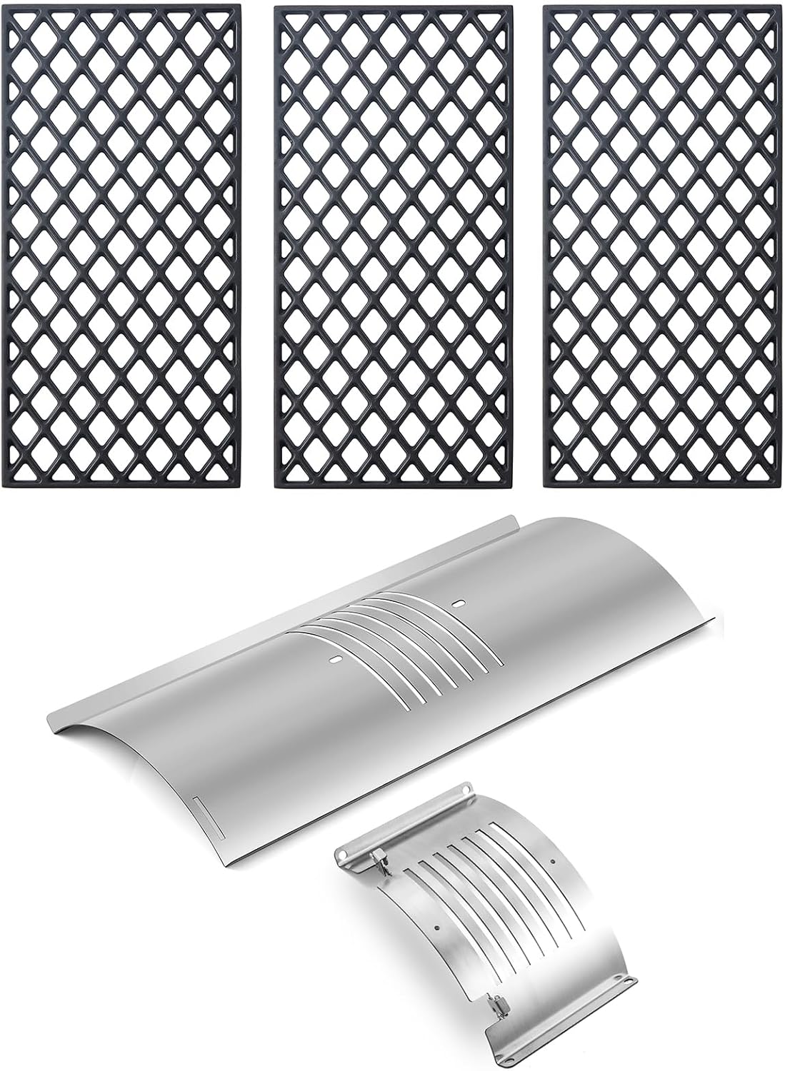 Flame Broiler Kit Grill Grates Replacement Parts for Pit Boss 1000 Pro Series Grill Parts PB1000XLW1 PB1000T2 PB1000SC1 PB1000SC2 Austin XL Rancher Pitboss Pellet Smoker Grill Accessories