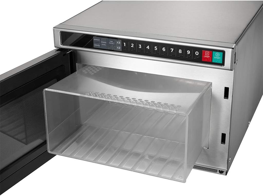 Midea Equipment 2117G1A Commercial Microwave, 2100 Watts, Stainless Steel