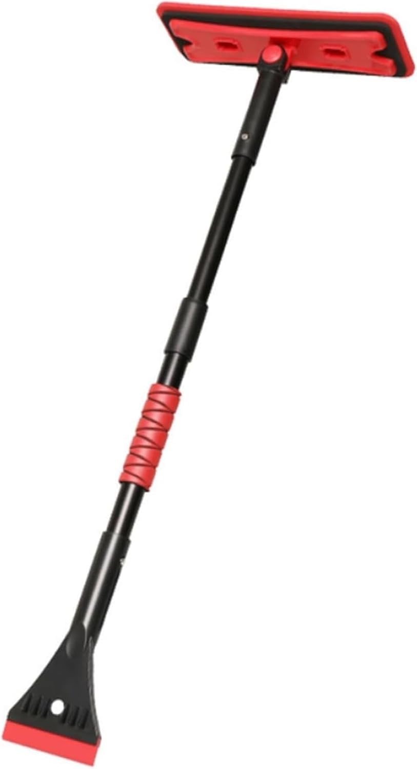 Car Snow Shovel, with Extendable Handle, Sponge Brush, Glass Scraper, Defrosting and Defogging Snow Shovel, Car Tools