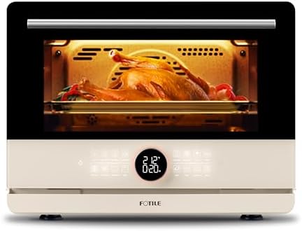 FOTILE HYZK32-E3-E ChefCubii 1.1 cu. ft. 4-in-1 Combi-Steam Oven with Steam-Bake, Air Fry, Convection, Dehydrator Functions, and 50 Preset Menus, Beige