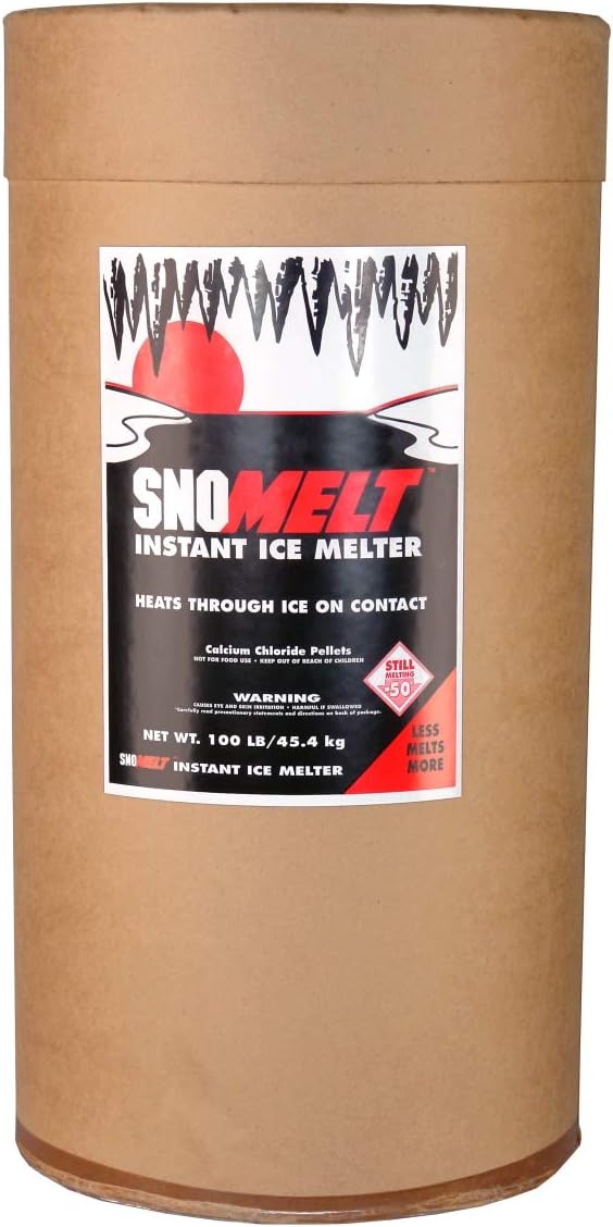 S100DS 100 lbs Calcium Chloride Pellet Drum