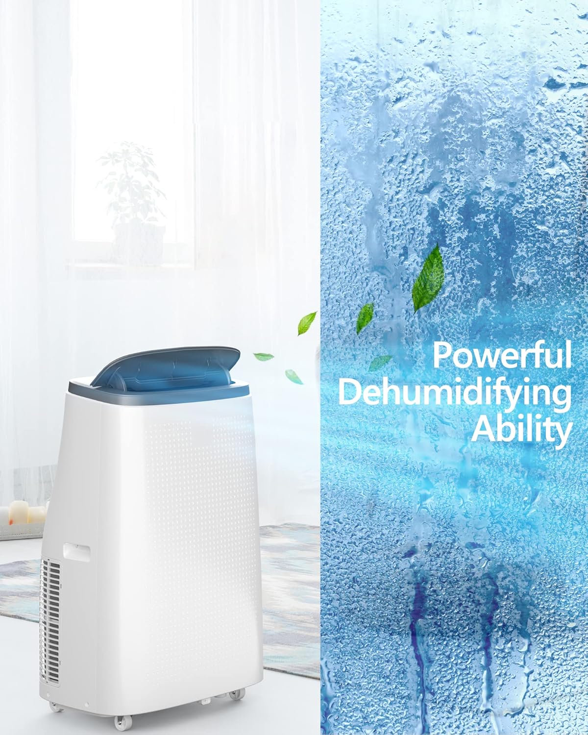 14000 BTU Portable Air Conditioner,Personal Mini Air Conditioner with Remote Control and Timer for Room Bedroom Office