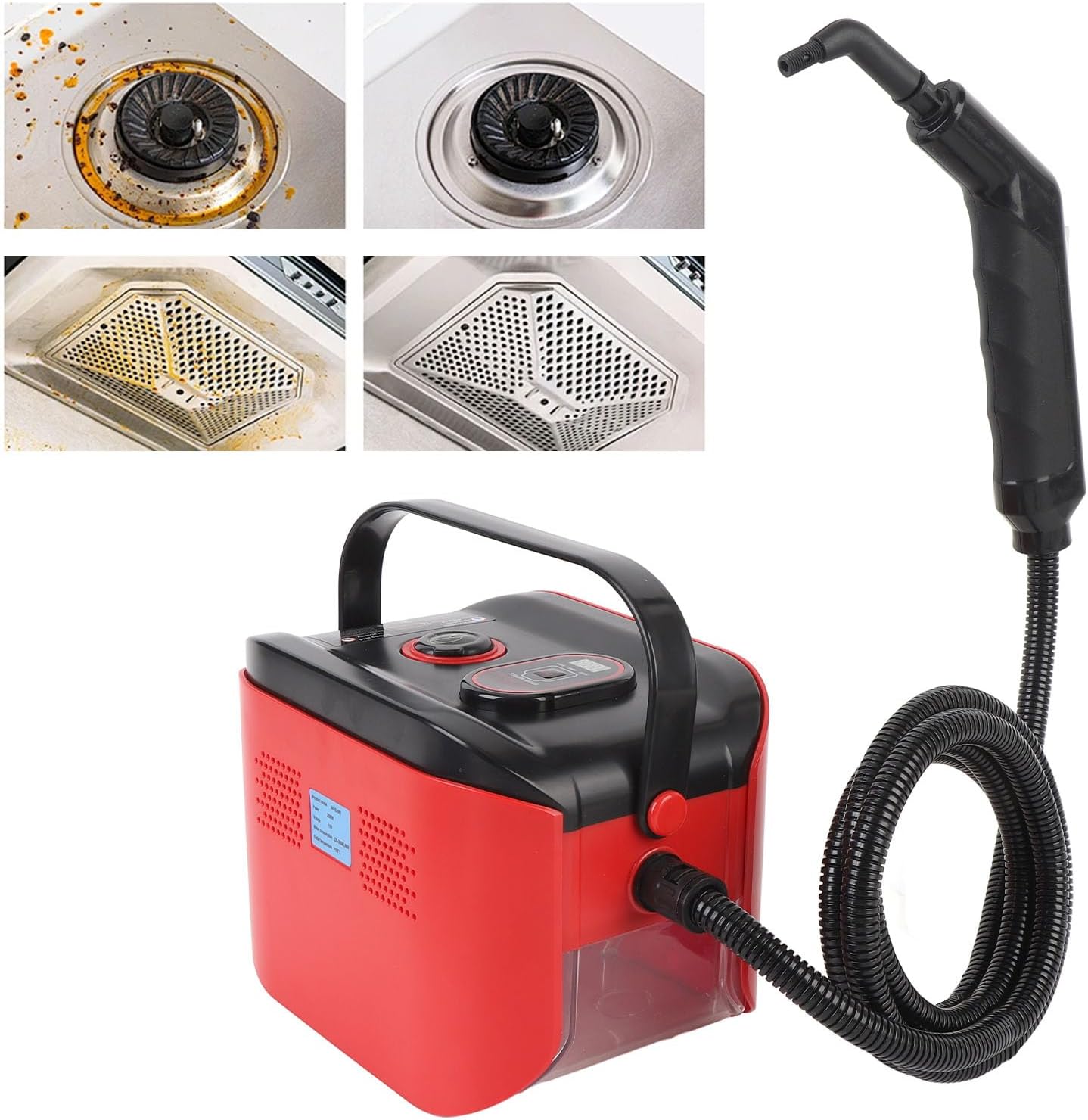 Handheld Steam Cleaner, Portable Pressurized Steam Cleaner, High Temperature Steamer Cleaning Machine For Home Car Detailing Kitchen Bathroom Floor Grout Furniture Tile (US Plug