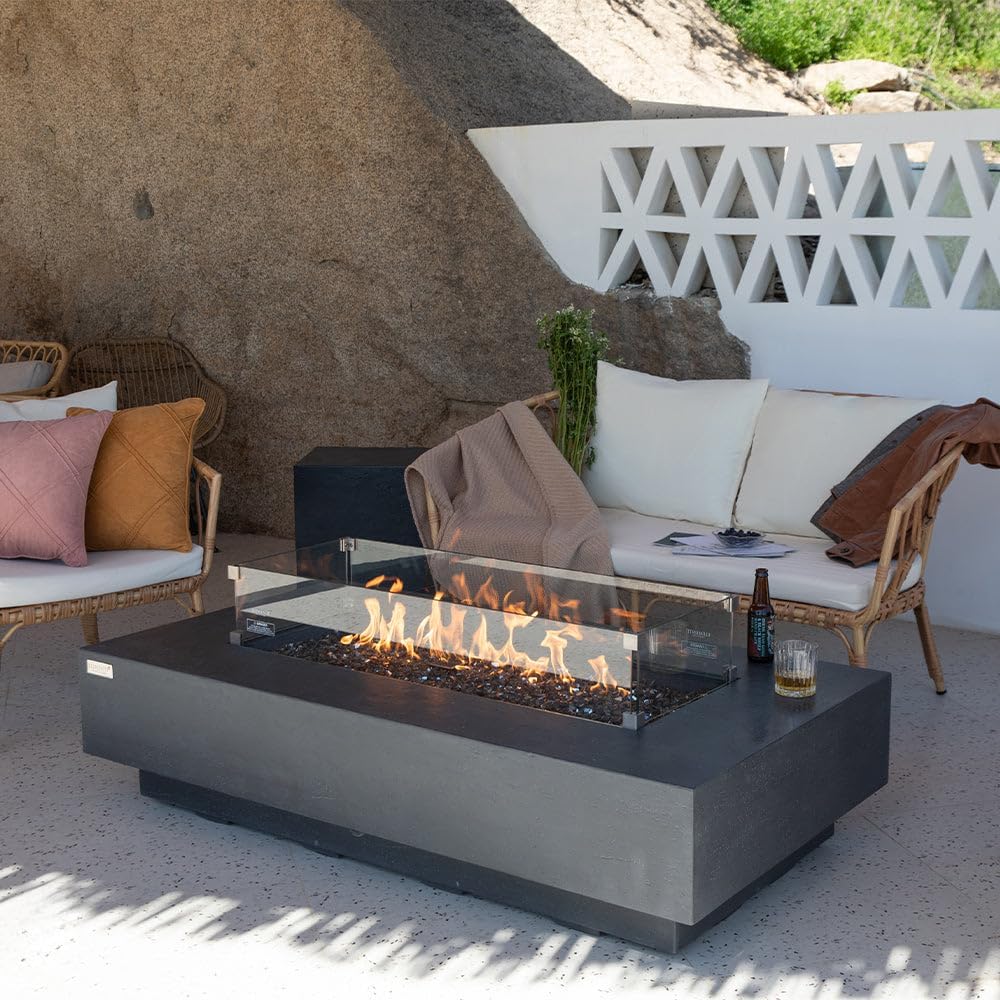 Positano Concrete Fire Pit 60