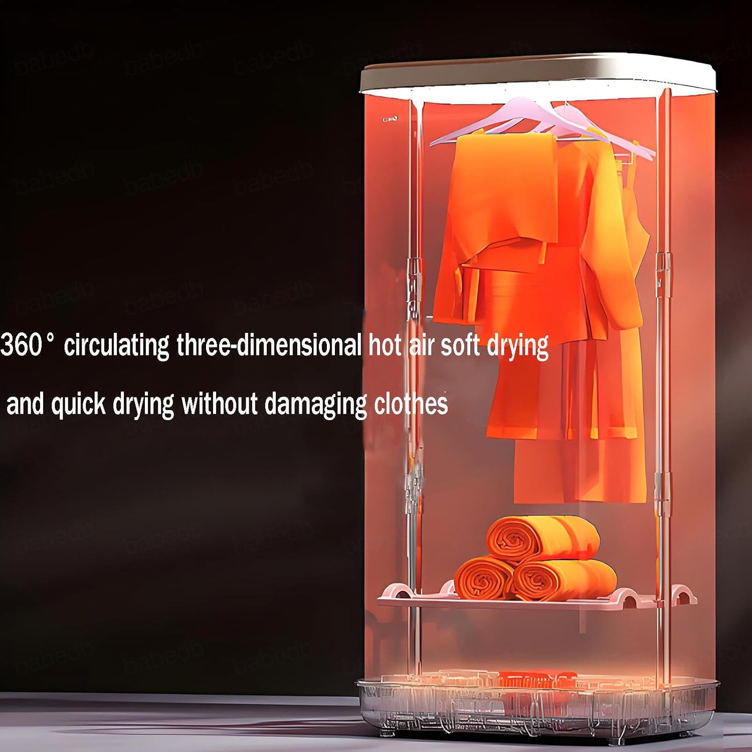 Folding Steam Closet, Mini Dryer for Clothes Double-Layer Use, Small Dryer 900w for Rvs, Apartments, Travel, Dormitories