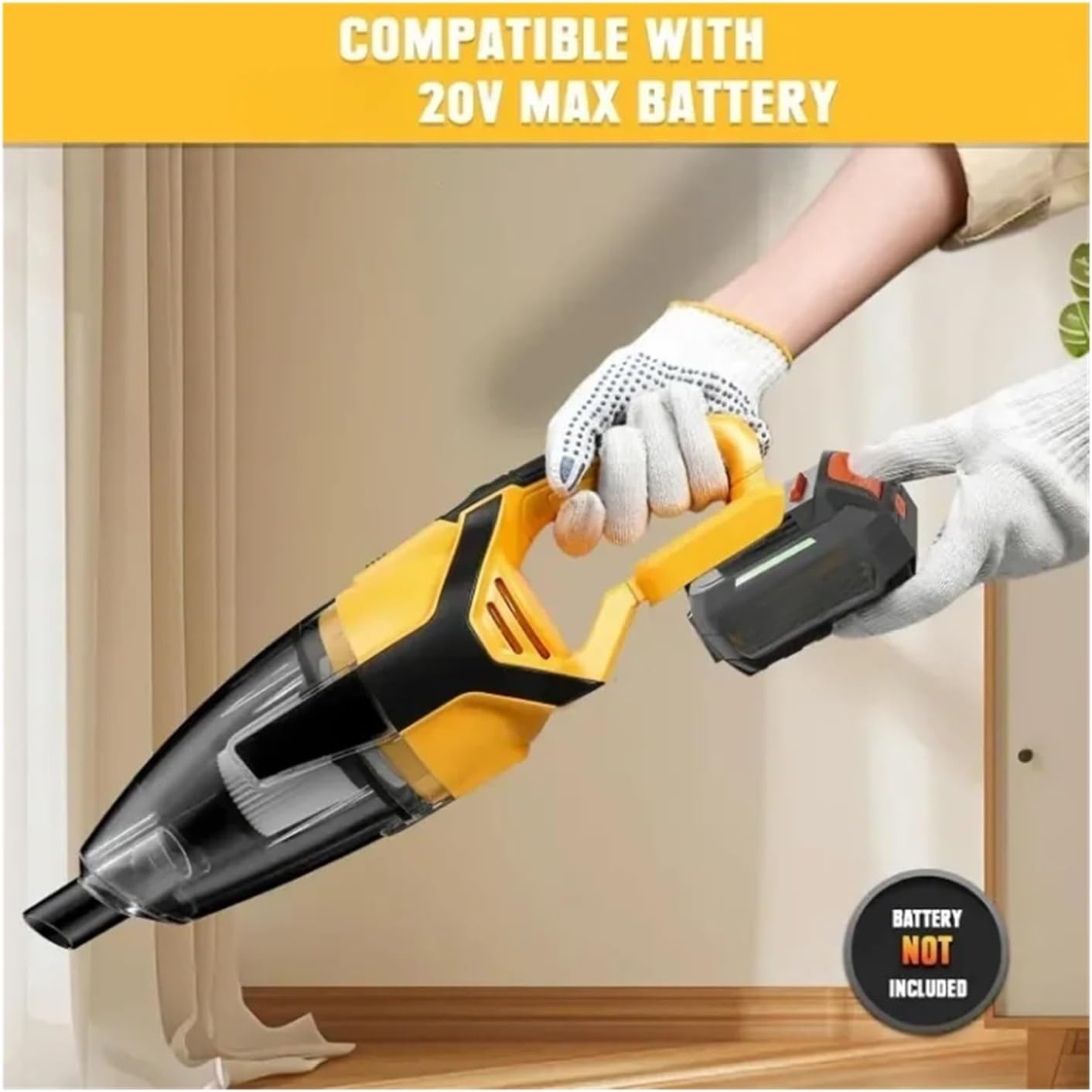 Cordless Handheld Vacuum Cleaner, Compatible With Battery, For Hardwood Floor/Carpet/Car