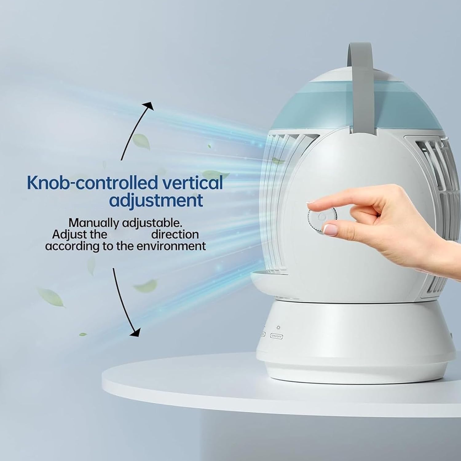 Portable Air Conditioning Air Cooling Fan Conditioning Oscillating Small Conditioner 3 Speed Water Misting For Bedroom Low Noise USB Fan For Sleep