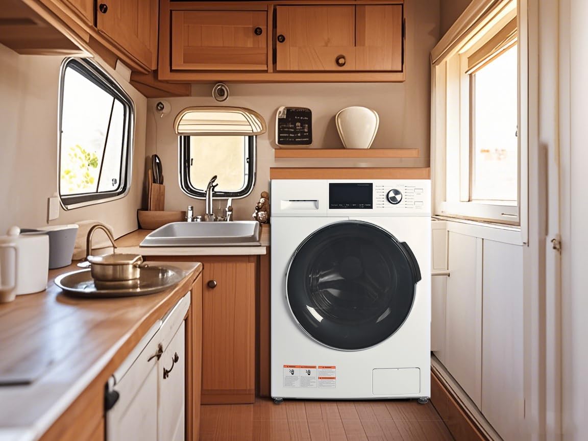 Compact Front Load Washer Washing Machine 2.8 cu. ft. Small Front Foading Space Saving Washer 24