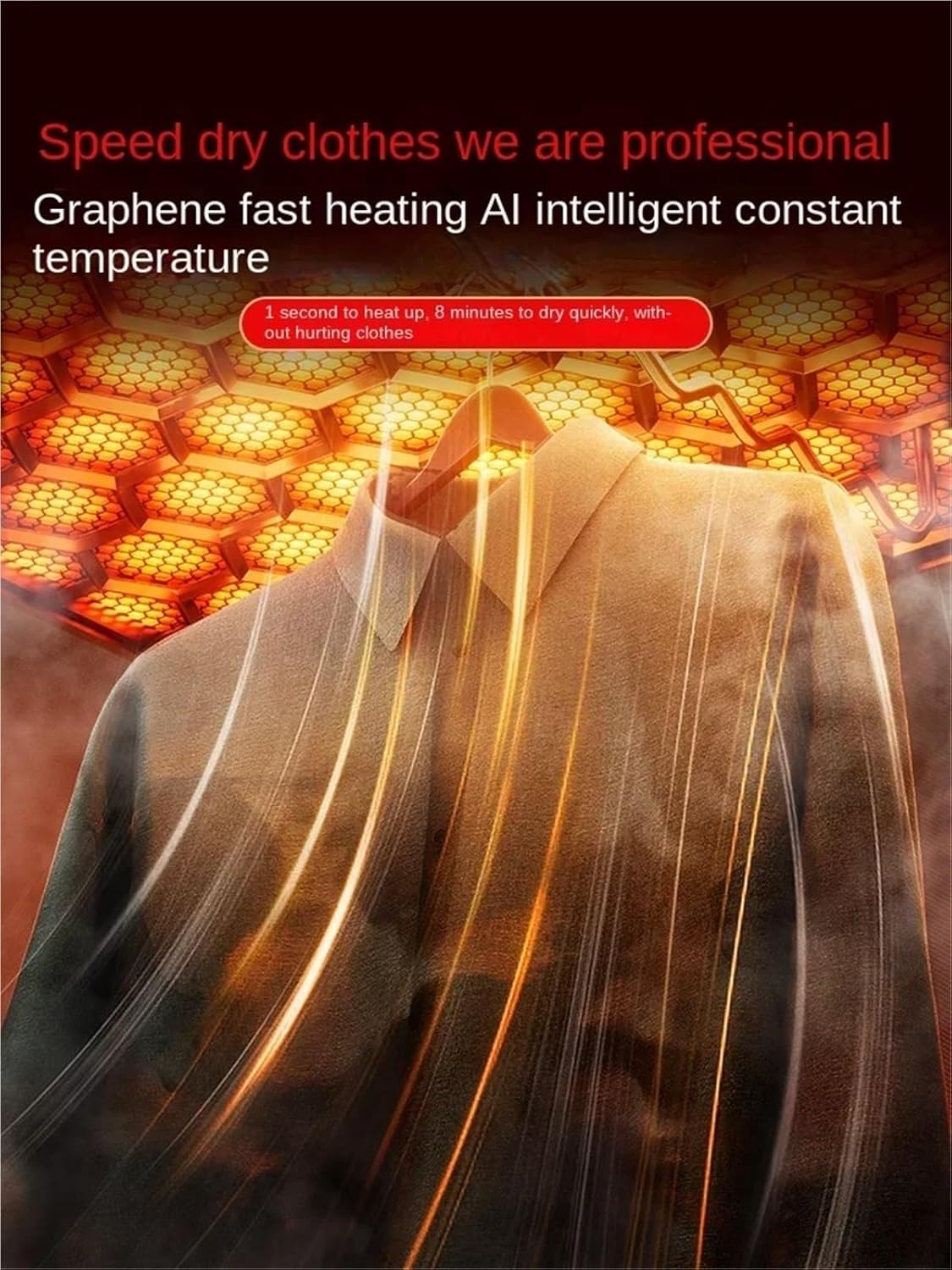 Portable Clothes Dryer, Portable Clothes Dryers Travel Portable Household Small Folding Portable Drying,for Travel,Apartment(Orange)