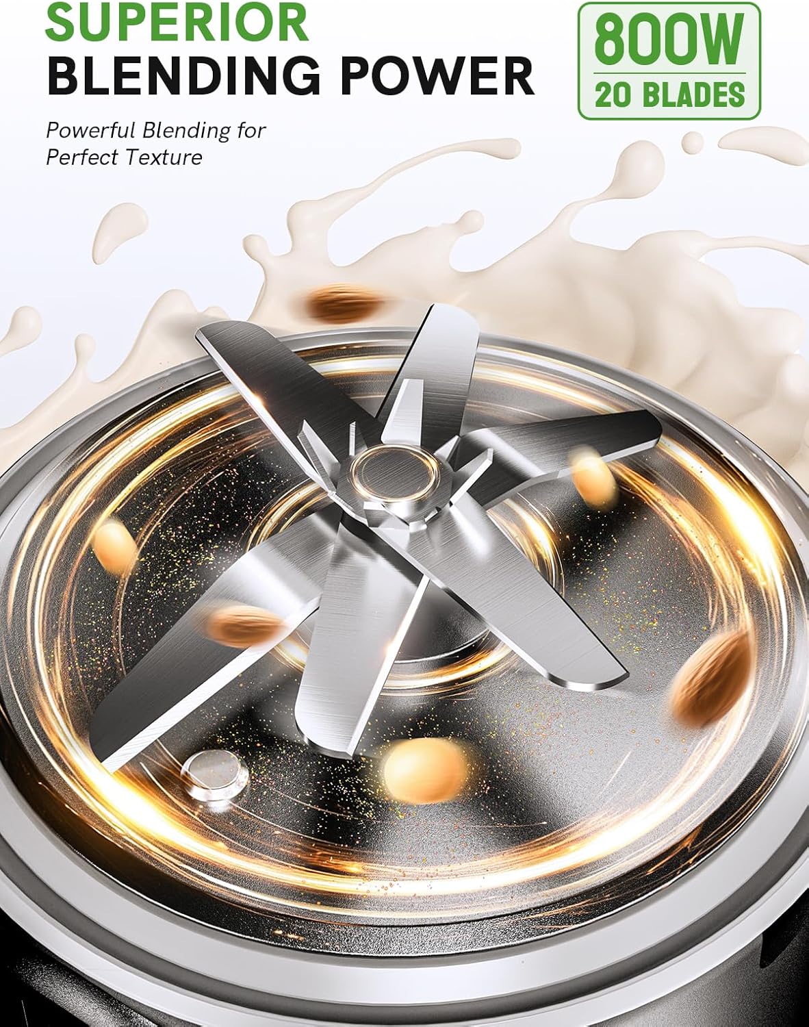 Upgraded 55oz Nut Milk Maker Machine & Blender, 10-in-1 Homemade Soy Milk Maker with 20 Blades, Plant-Based Almond Oat Milk Maker with Auto Clean, Delay Start, Boil Water, Keep Warm, 5-6 Cups, Black