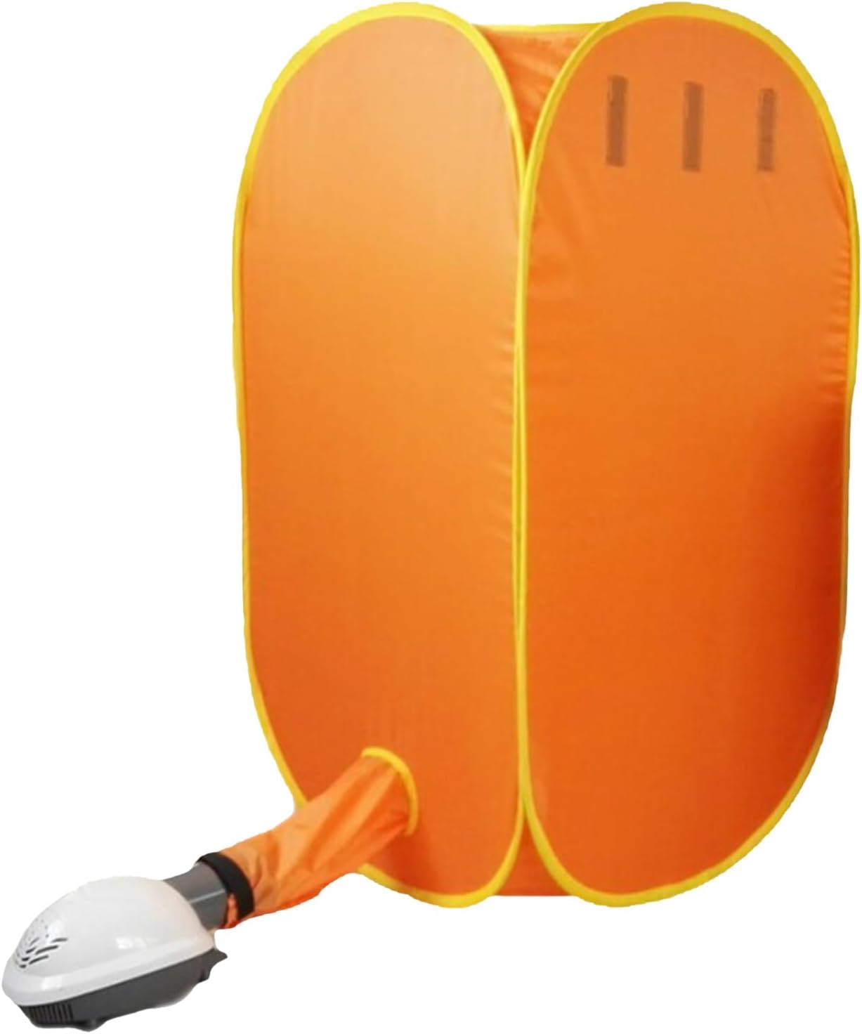 Electric Clothes Dryer, 800W Portable Electric Air Clothing Drying Machine with External Cover, Fast Dryer, Fold-able Fast Garment Dryer Heater for Home Dormitory Travelling Laundry (Orange)