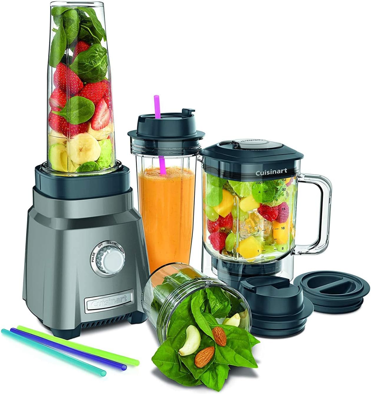 Cuisinart CPB-380 Hurricane Compact Juicing Blender, Gunmetal