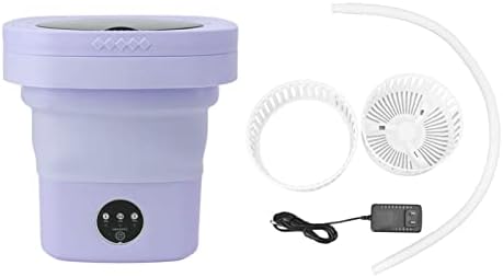 Portable Washing Machine, 6.5L Folding Mini Washing Machine Bucket Washer for Socks Underwears or Small Items, Fully Automatic Deep Cleaning Spin Dryer for Camping, RV, Travel ( US