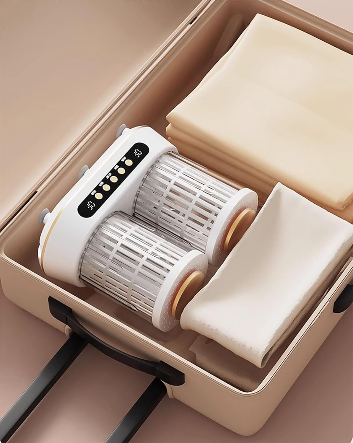 Portable Mini Washing Machine with Spin Basket, Small Laundry Washer for Underwear, Socks, Ideal for Apartments, Dorms, Camping & Travel