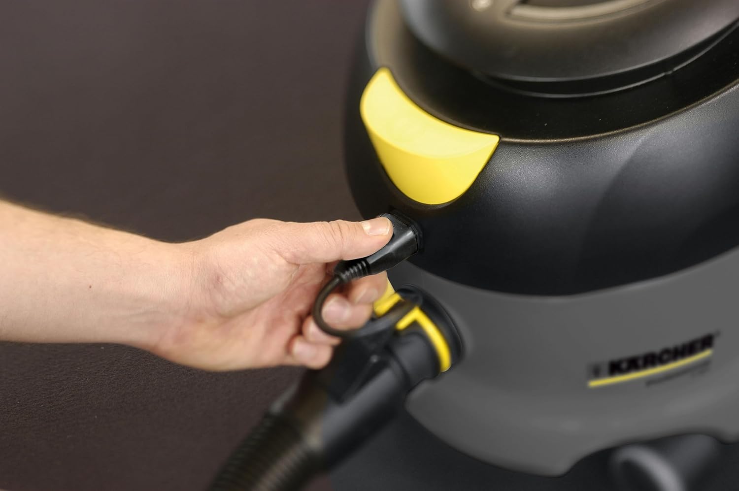 Kärcher Commercial Vacuum Cleaner with Onboard Cord Storage - T 12/1-3 Gallon Container - 40 ft. Cord