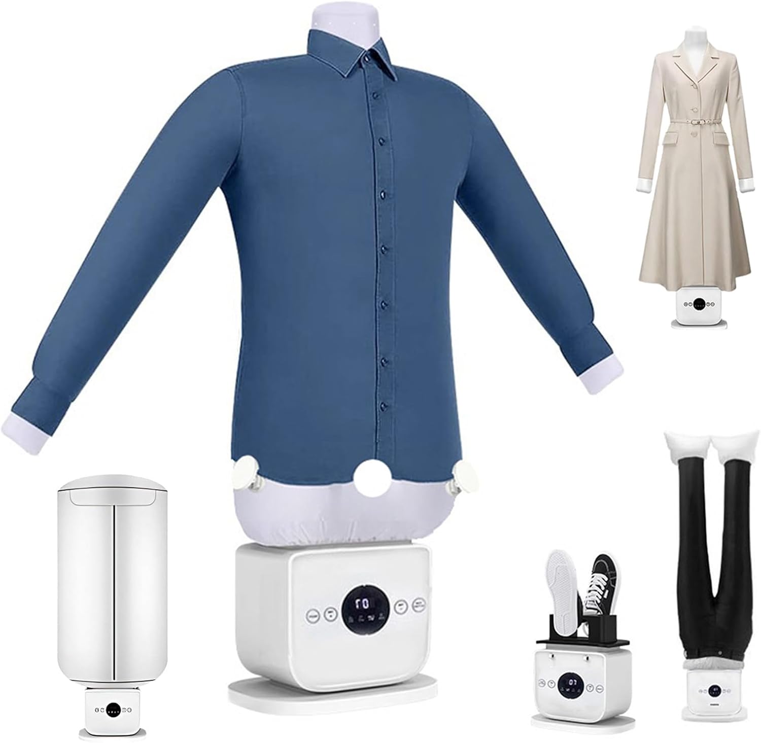 Automatic Ironing Machine, Steam Iron,New Upgraded Touched Hands Free,8 Minutes Quick Ironed Dry(D)