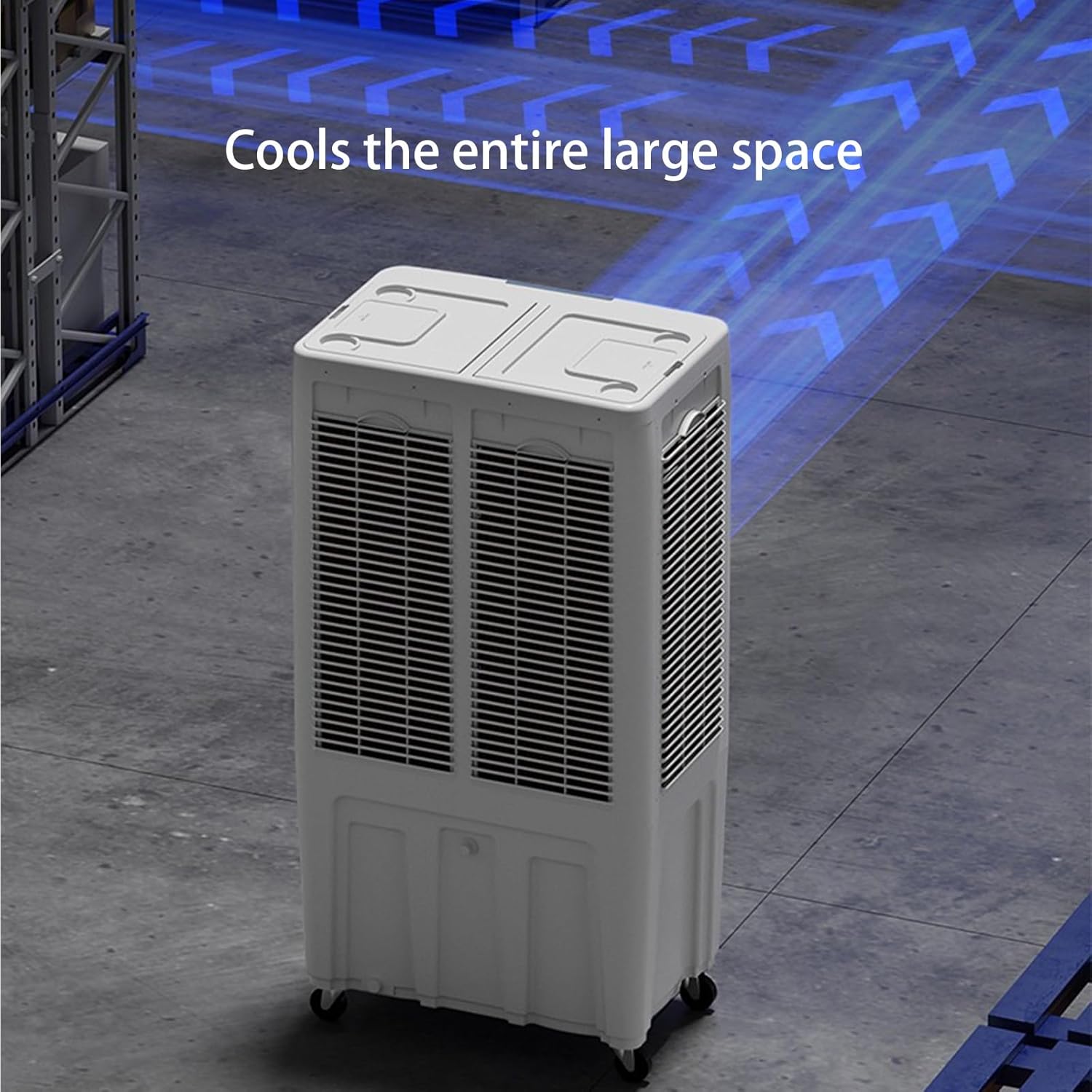 Portable Air Conditioner, Portable Air Cooler with Built-in Cooling Fan, Quiet Evaporative Cooler for Office Room Factory(77 * 50 * 154cm)