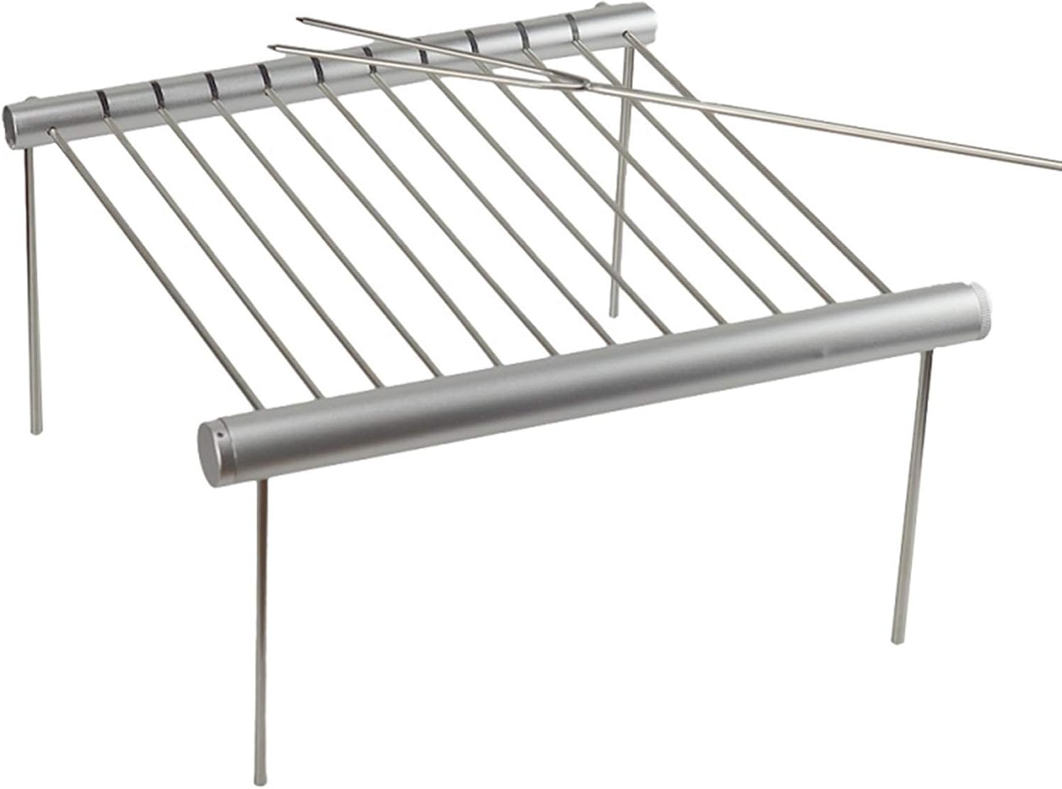 Barbecue Desk Mini Portable Folding Barbecue Grill Stainless Steel Outdoor BBQ Grill Barbecue Accessories for 3-5 People Tabletop Barbecue