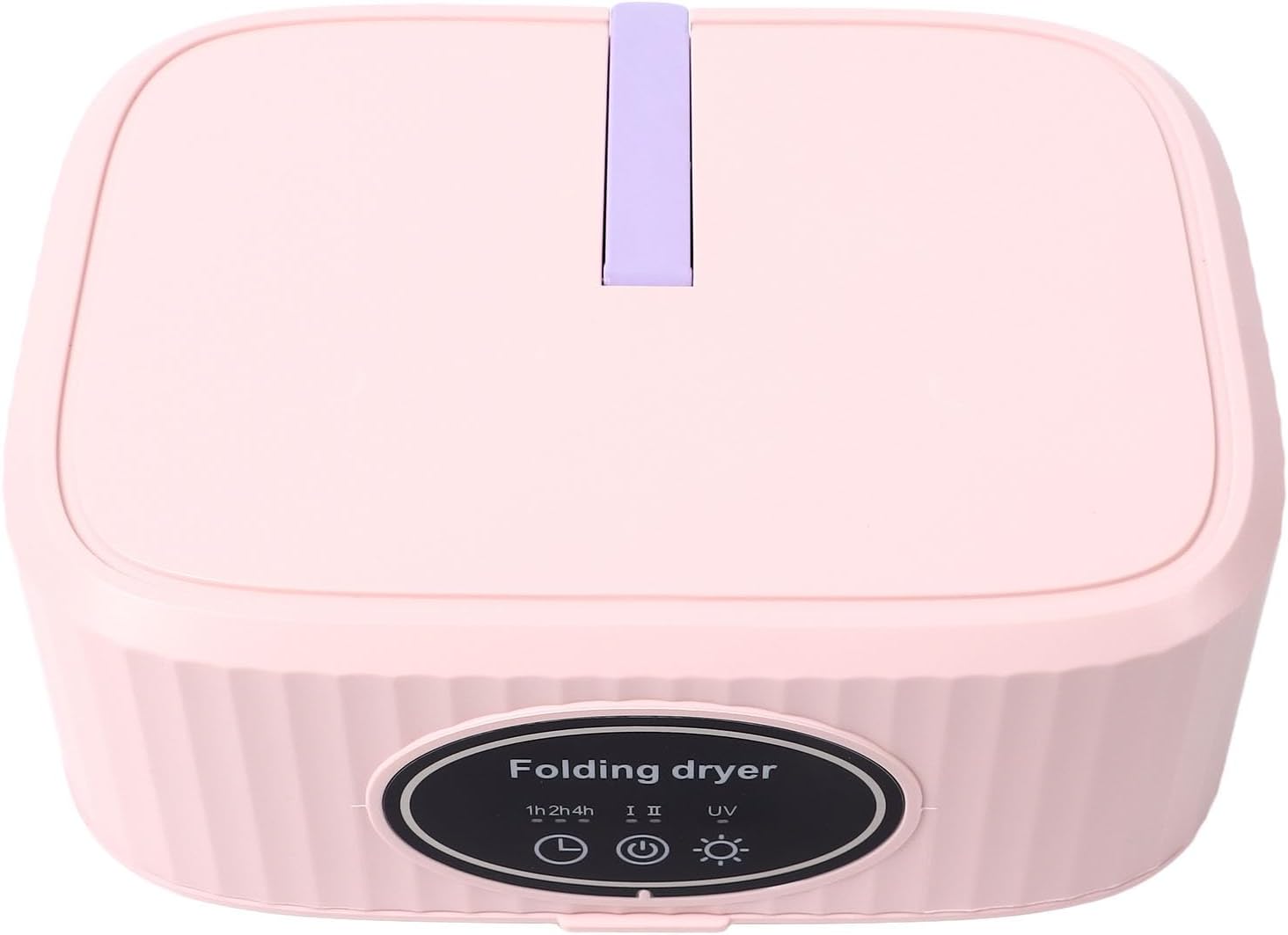 Foldable Mini Electric Laundry Dryer with Dryer Bag Timer Function Quiet US Plug 110V Portable Clothes for Light Clothes Underwear (Pink)