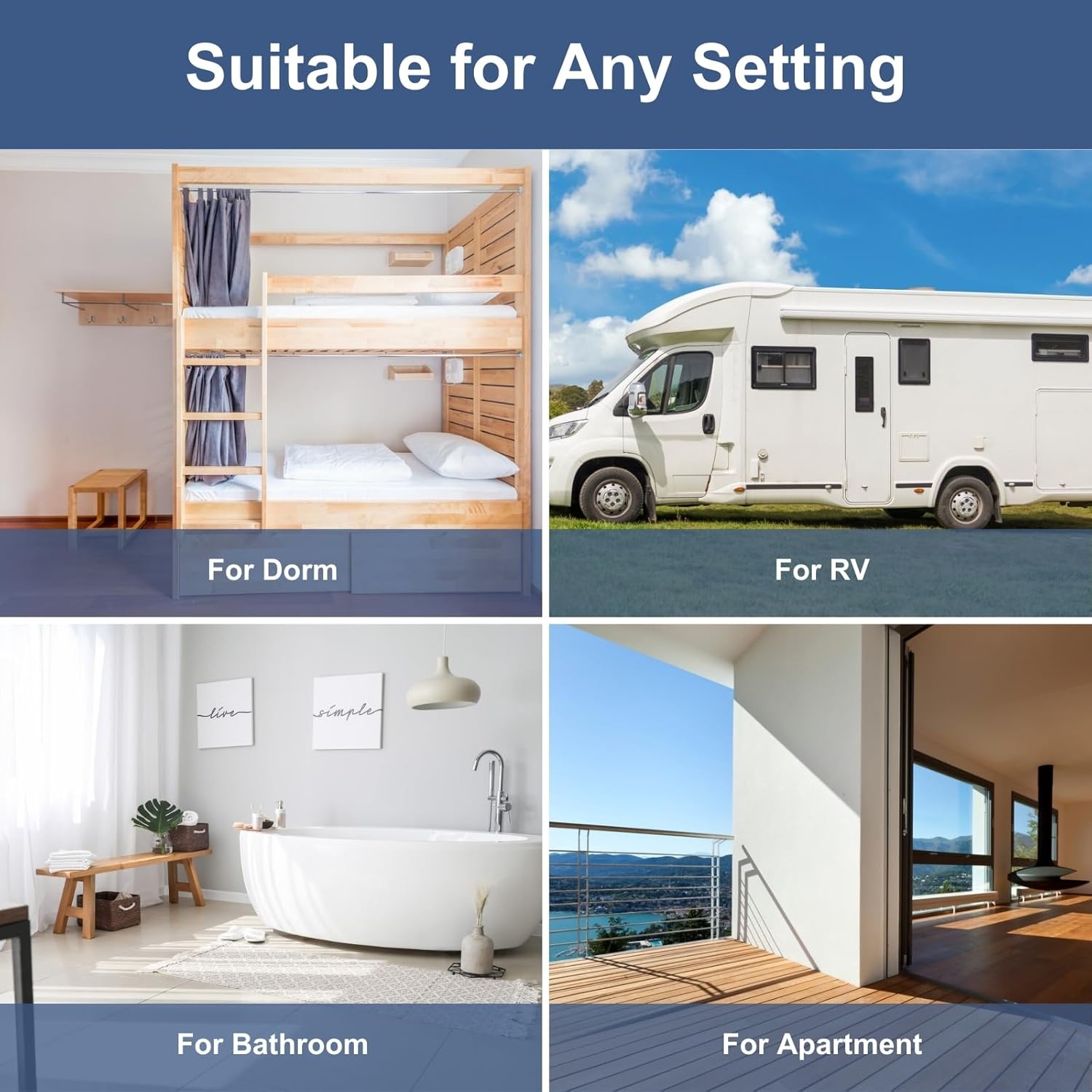 Washing Machine 15.6 LBS Automatic Laundry Machine with 10 Programs, LED Display, 8 Water Levels, High-efficiency Compact Washer for Apartment, RV, Dorm