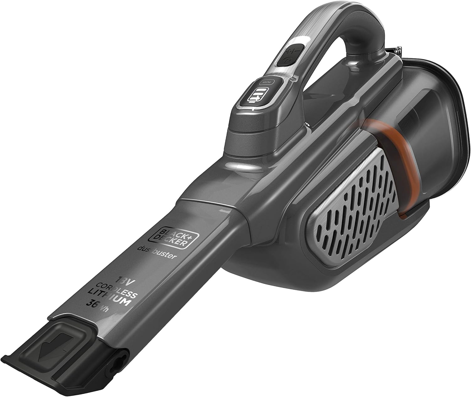 BLACK+DECKER BHHV520JF-QW - Aspirador de Mano GEN 11 con tecnología Smart TECH 18V 2Ah. Boquilla fina extensible y cepillo. Cargador Base.