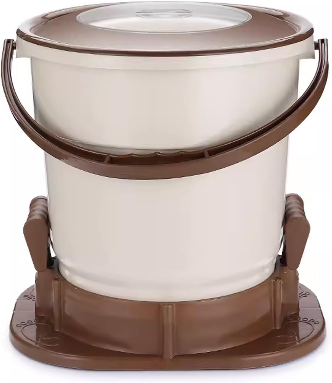 Wringer for Hand Washing Clothes Portable Laundry Wringer for Wet Clothes, Nonelectric Laundry Dryer, Mini Dryer Compact for RV Camping School Apartment Dorm(Brown)