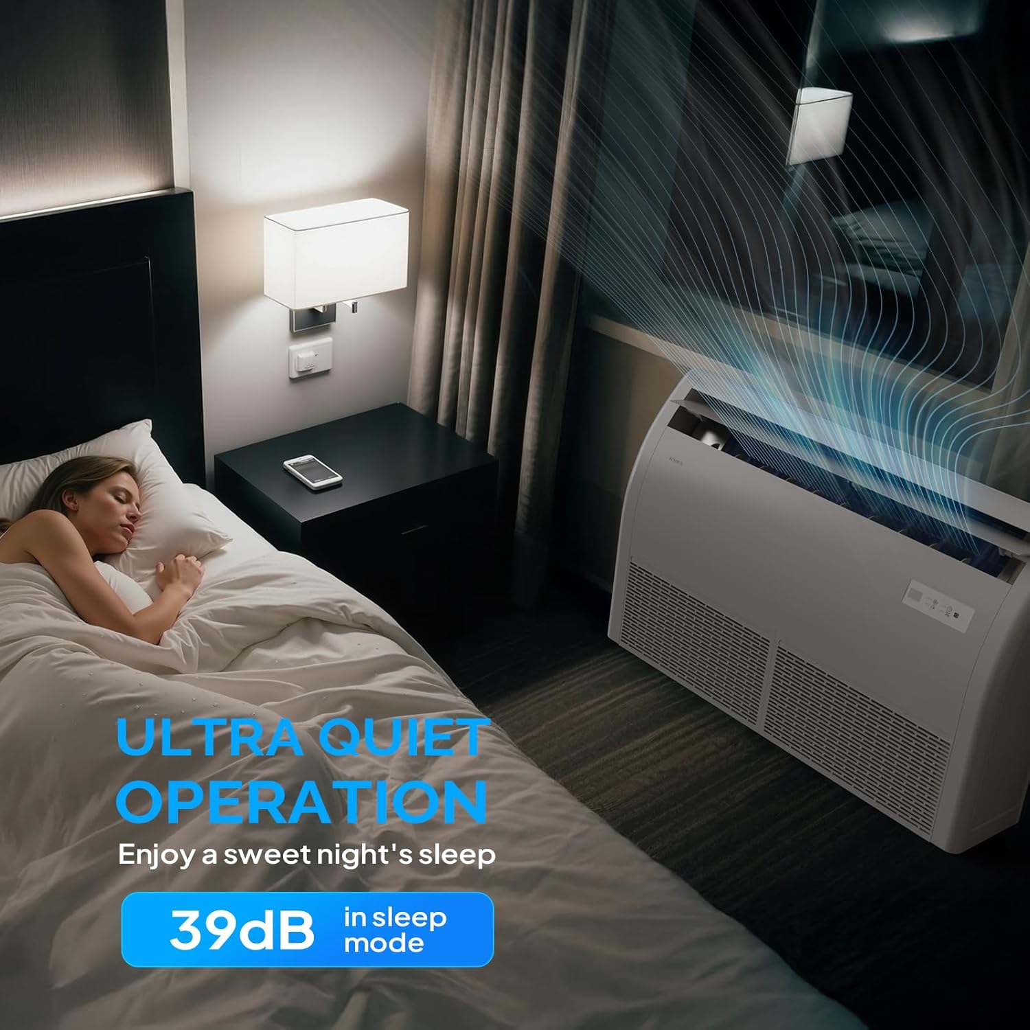 ROVSUN 22200 BTU Floor Ceiling Mounted Air Conditioner with Inverter & Remote Control, 23 SEER2 Ductless Mini Split AC/Heating System with Pre-Charged Condenser, Heat Pump & Installation Kit, 230V