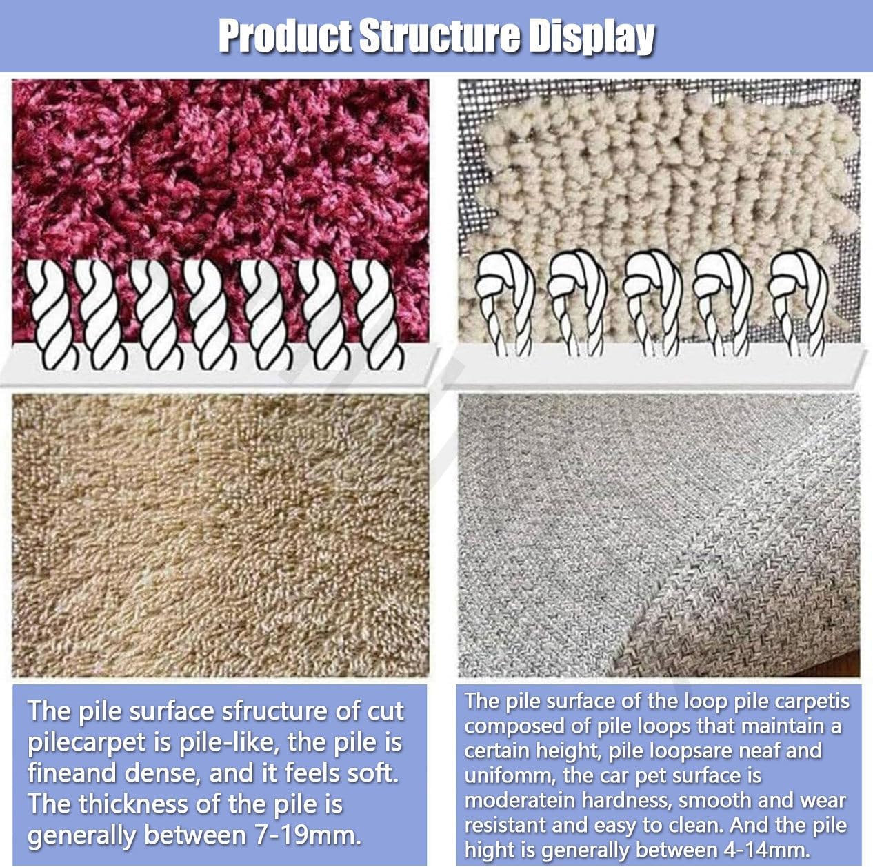 Carpet Flat Shearing Machine, Electric Carpet Cutting Kit, Flexible Movement, Portable for Household, for Cleaning