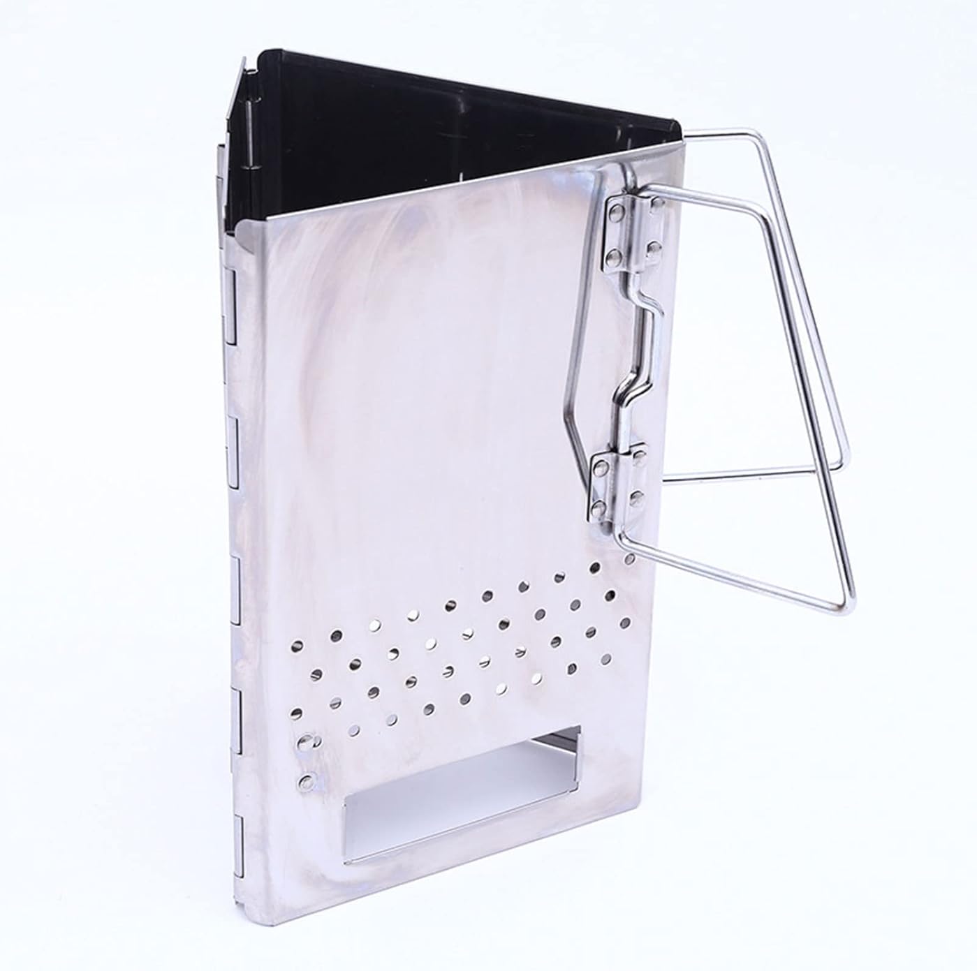 Portable Stainless Steel Charcoal Starter, Foldable Charcoal Chimney Starter, Outdoor Cooking Charcoal Barbecue Holder Accessories