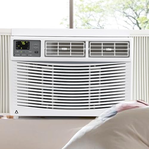 Window Air Conditioner, 8,000 BTU Window AC Units, Remote/App Control and Dehumidify Function, 3 Cooling & Fan Speeds, Cools 350 Sq.Ft, Perfect for Bedroom, Living Room, Home Office