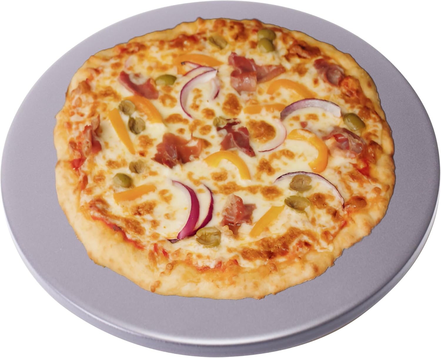 Old Stone Pizza Kitchen Glazed Round Pizza Stone for Oven and Grill, 16 inch
