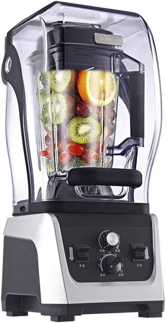 Countertop Blenders for Kitchen with Silent Cover 2L Juicer Machine for Rice Paste+timed 2300W High Power for Smoothie Shakes Fruit Vegetables Soymilk Grain Grind