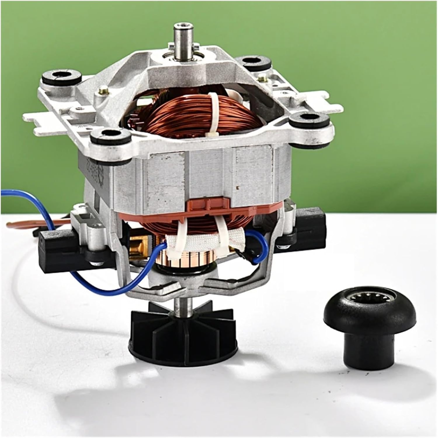 9525/9550 Blender Electric Motor, Compatible For Ice Machine Soymilk Juicer Universal High Speed Copper Motors Small/big Rotor Accessories(9550 motor big rotor)