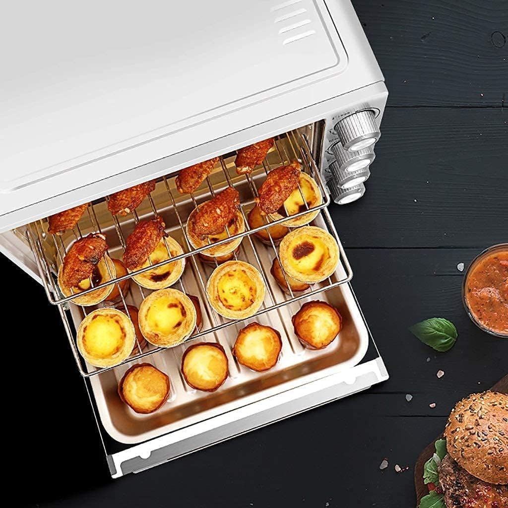 oven mini oven air fryer oven Mini Ovens 40 Liter Large Capacity Baking Oven for Household Use, Small Multifunctional Silver 1500W Electric Oven Toaster Oven Air Fryer,, Onesize