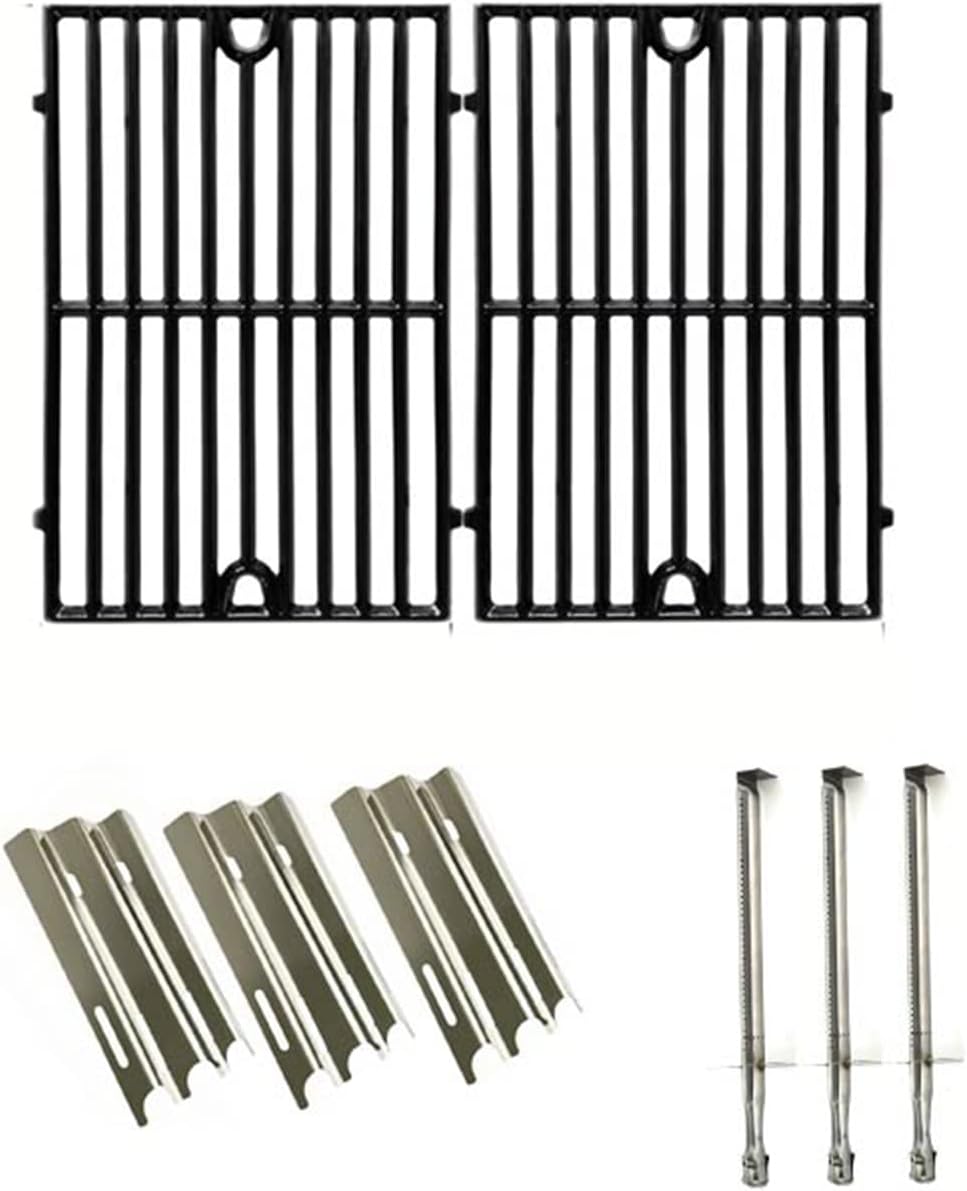 Replacement Kit for Vermont Castings VM400-XBP, VM400, VM-400XBP, VM 400, Gas Grill Models Includes 3 Burners, 3 Heat Shields & Cooking Grates