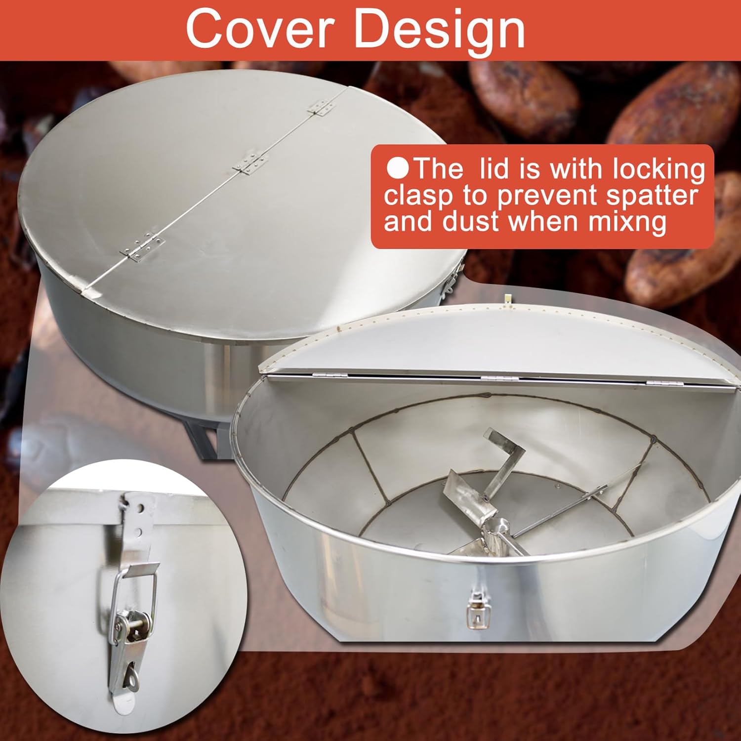 440lbs Powder Mixer Blender Feed Mixer Blender Mixing Machine Dry&Wet Particle 201 Stainless Steel 220v 4kw