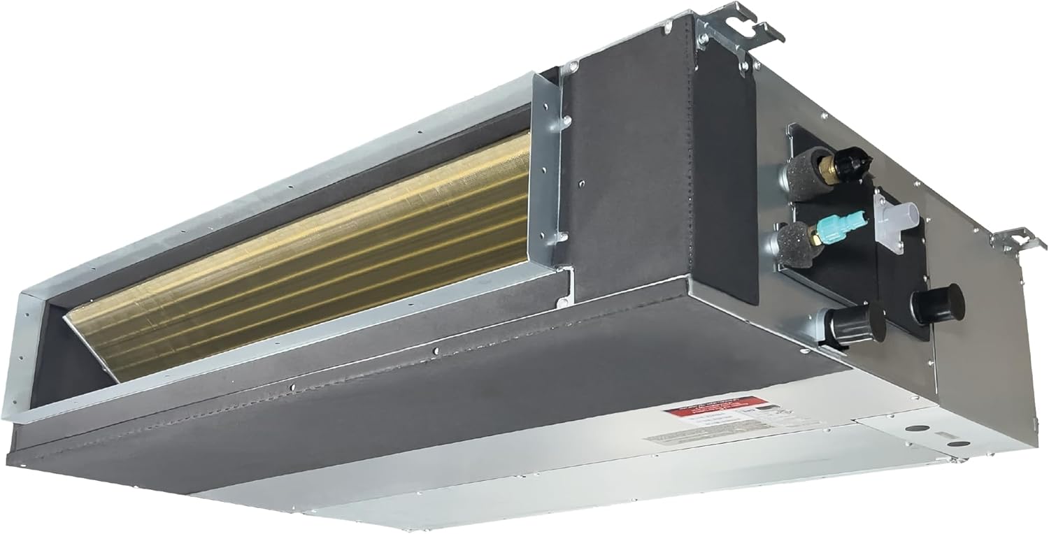 Cooper & Hunter 12,000 BTU 230V Hyper Heat Concealed Slim Ducted Mini Split AC/Heater – 20 SEER2 Inverter System – Heats Down to -22F – Includes 25FT Installation Kit - Cooling & Heating