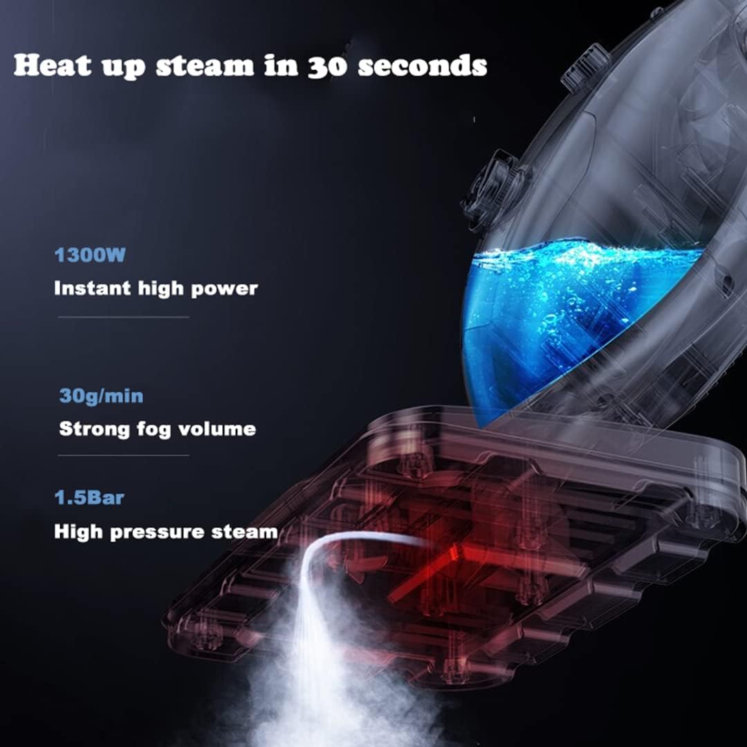 Steam Mop Cleaner with Detachable Handheld Steamer for Hardwood/Laminate Floor, Tiles and Grout, 100C High-Temperature Steam, 350ml Large Water Tank, 10m Operating Diameter