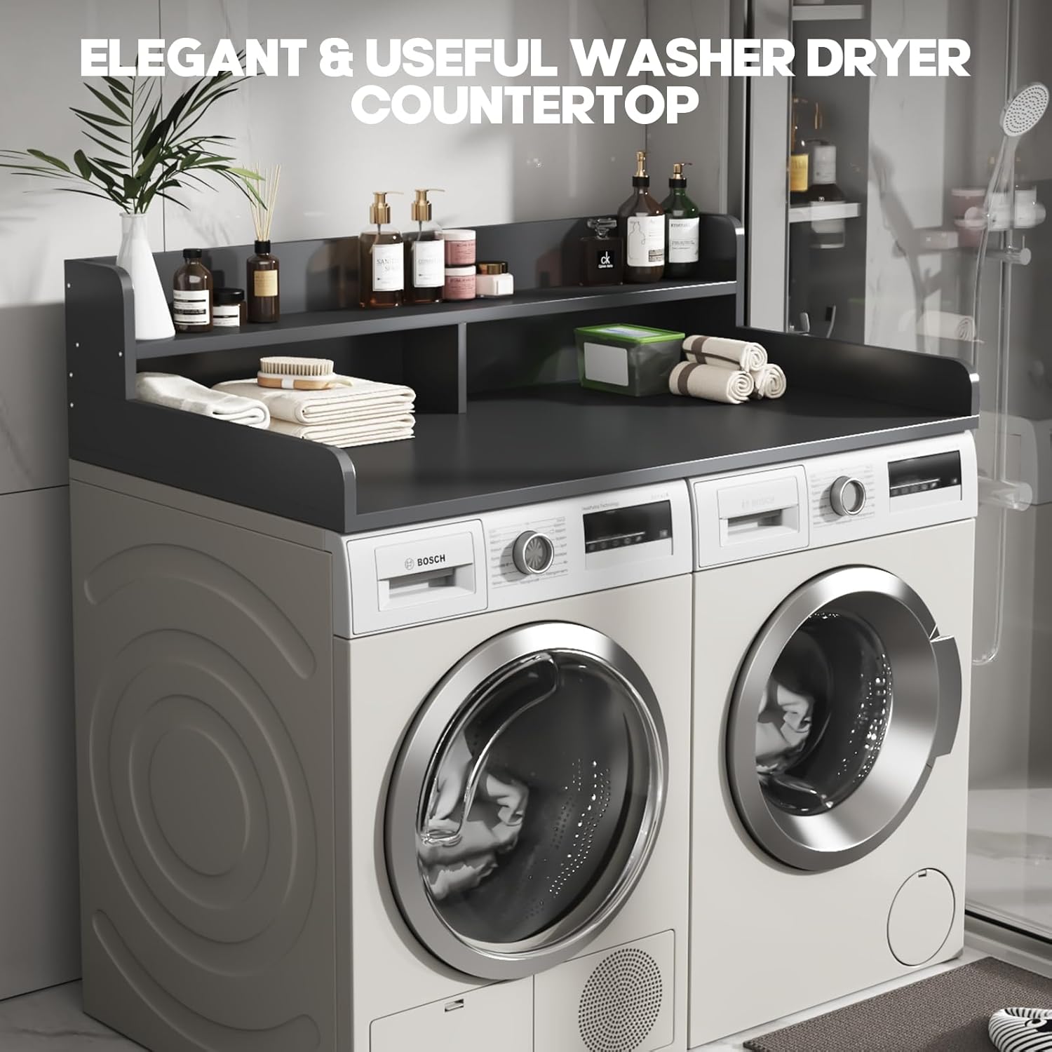 2-Tier Washer and Dryer Countertop with 2.75