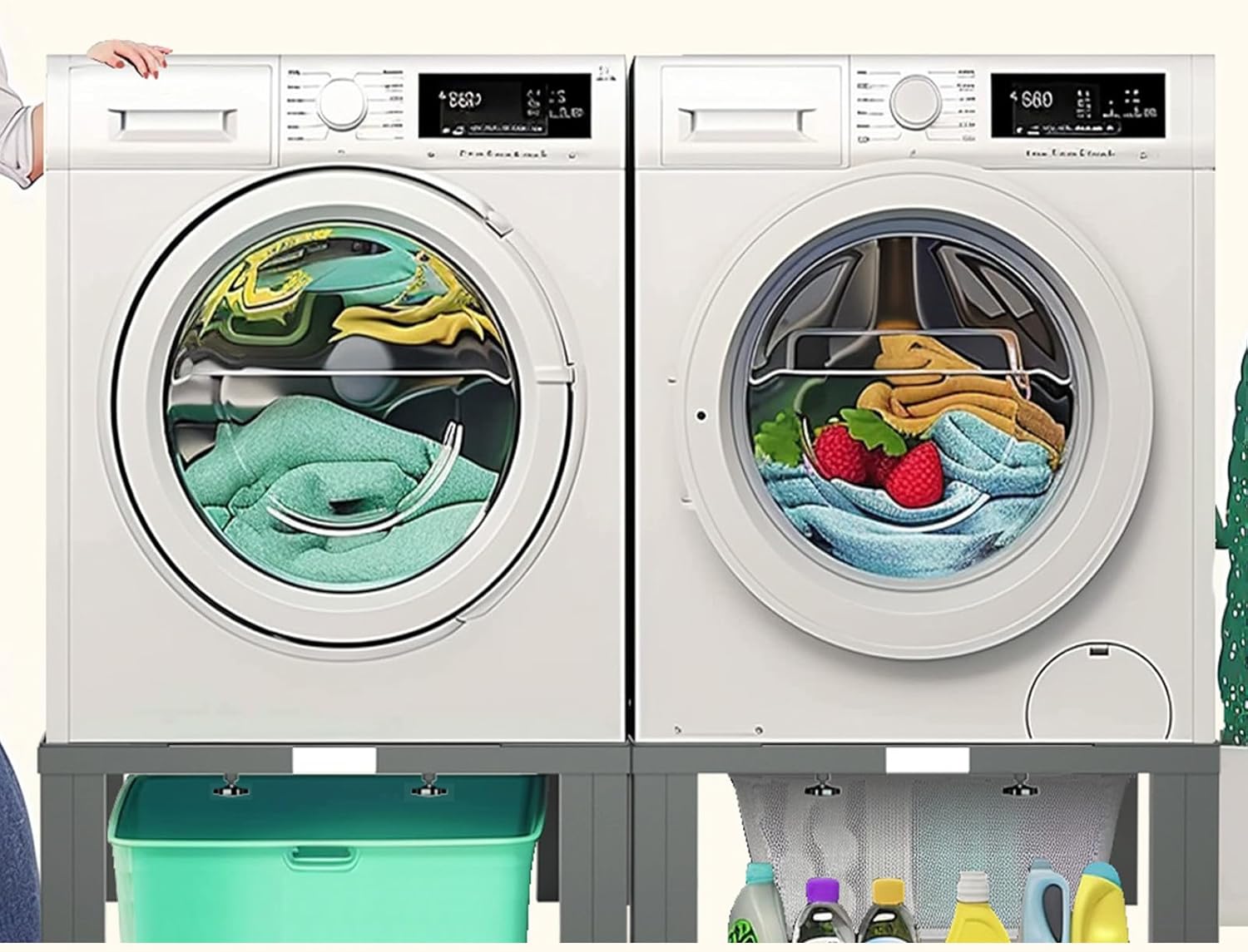 I'Ezonk Full size Heavy duty all steel Laundry Pedestal, 16