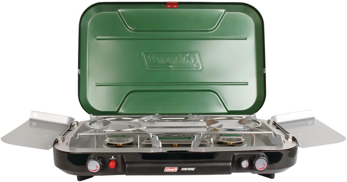 Coleman Classic 3-Burner Propane Camping Stove with InstaStart Ignition, Portable Cooktop with 3 Adjustable Burners & 28,000 BTUs of Power for Camping, Tailgating, Grilling, Hunting & More