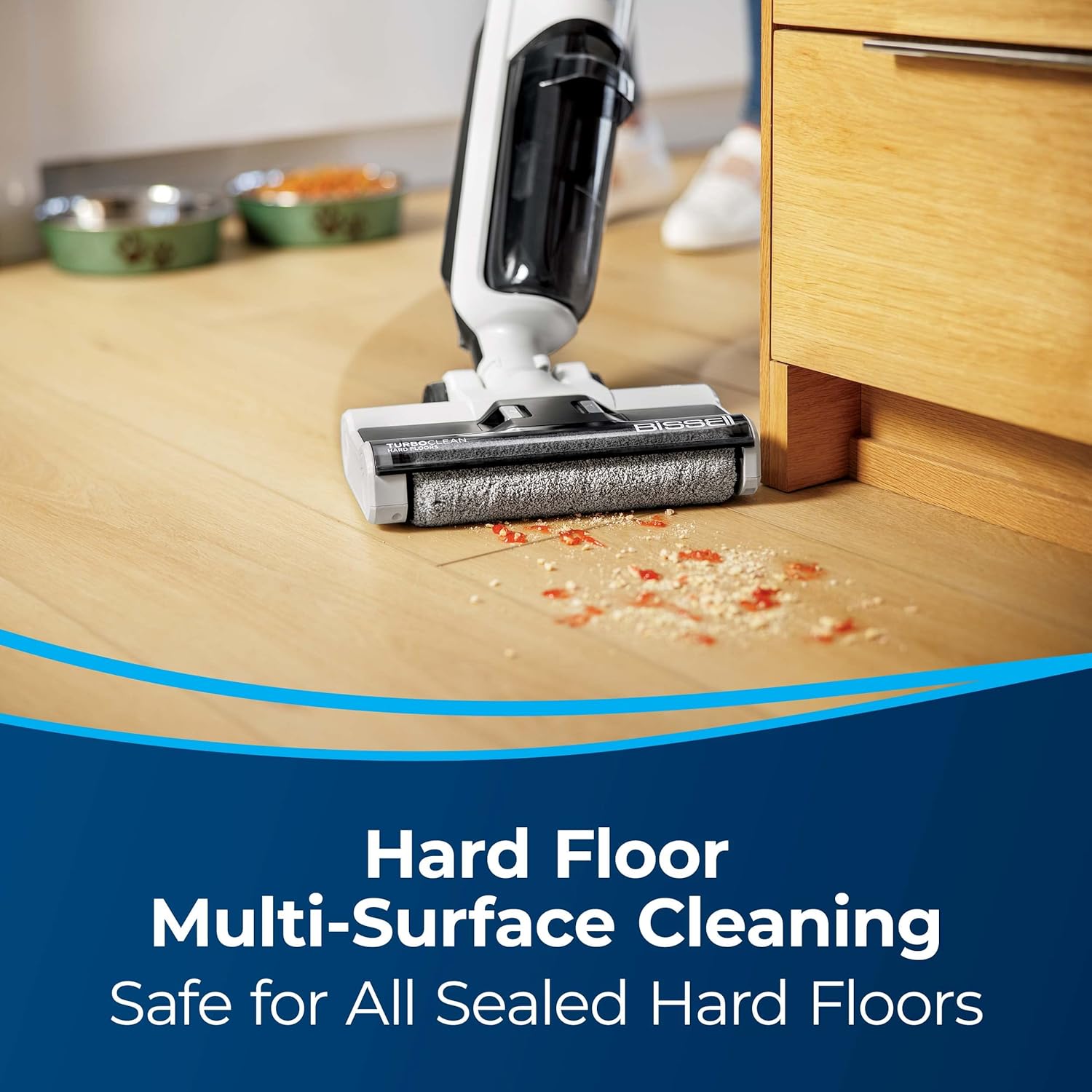 Bissell TurboClean Cordless Hard Floor Cleaner Mop and Lightweight Wet/Dry Vacuum, 3548