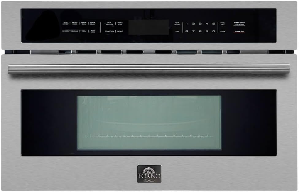 FORNO Oliena 30″ 1750 Watt Compact Oven & 1000 Watt Microwave, 1.6 cu. ft