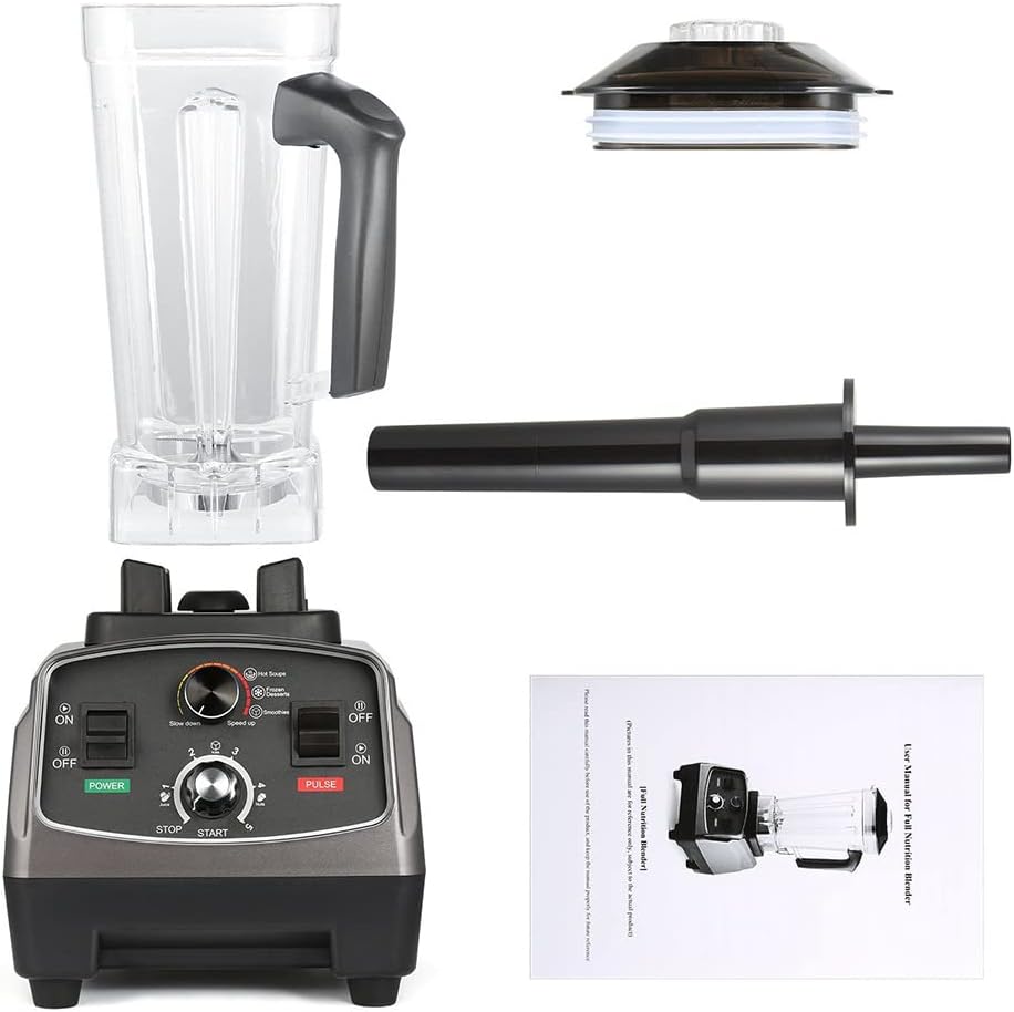 Blender Smoothie Makers, 1650W Kitchen Food Processor, 26000 RPM High-Speed Jug Blender with 2L BPA-Free Container, for Home Milk Tea Shop Coffee Shop