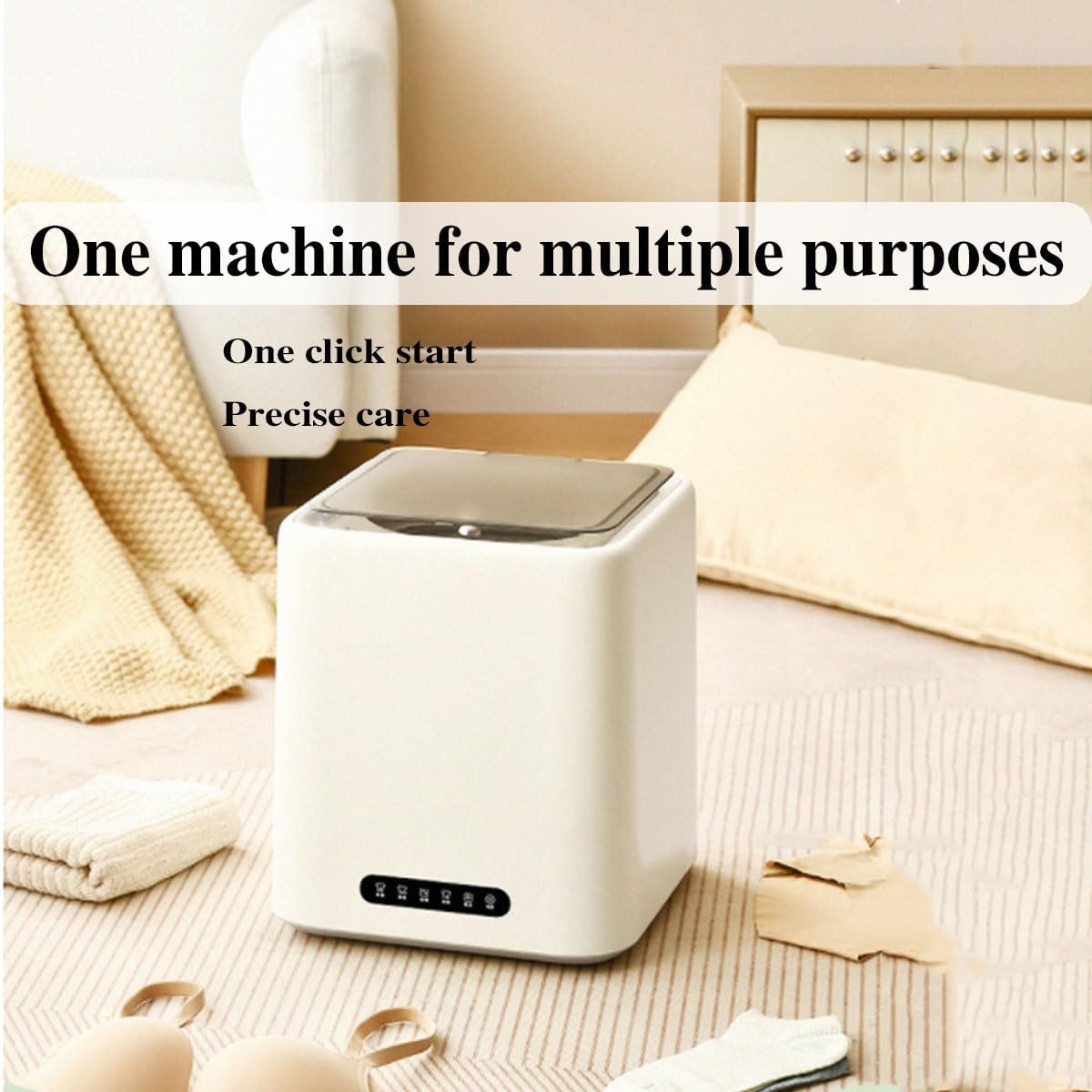 12X12X13.5in Portable Washing Machine 7L Capacity Mini Washer And Dryer Combo For Home Travel Camping Dorms RV Apartment Convenience And Efficiency