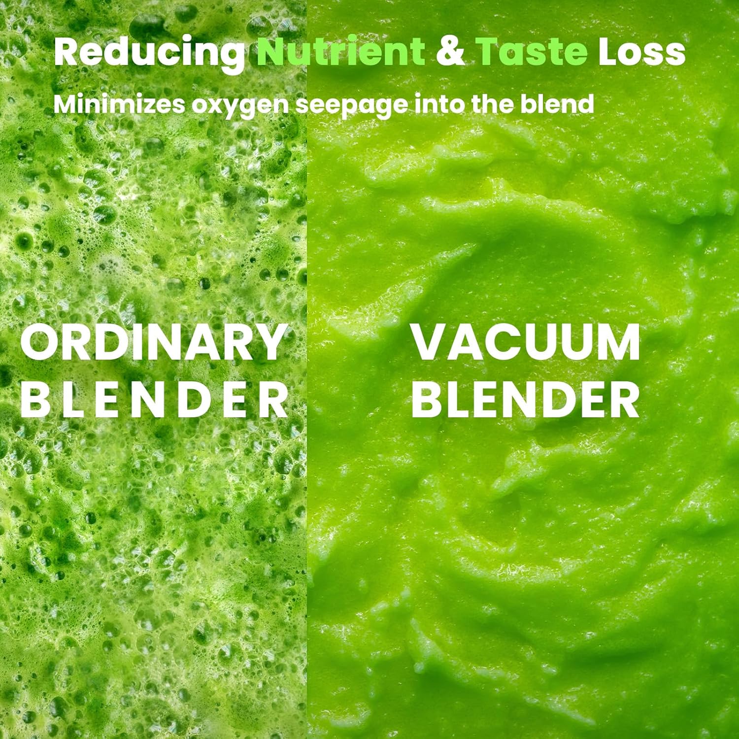 Professional Blender 64oz, 1500W Vacuum Blender for Less Foam, Commercial Quiet Shield, Kitchen Timer, Self-Cleaning, 9 Speeds, 6 Presets for Smoothies, Frozen Drinks, Nut & Seed Blends